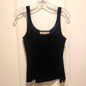Black velvet camisole